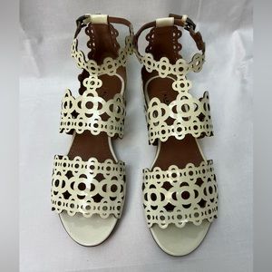 Alaïa Laser Cut Sandals